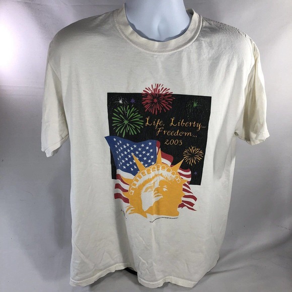 VTG National Federation Of The Blind Shirt Large Life Liberty Freedom 2003 Y2K - Picture 13 of 15